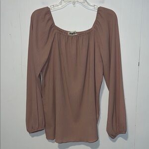 Haptic Women's Mauve Long Sleeve Blouse